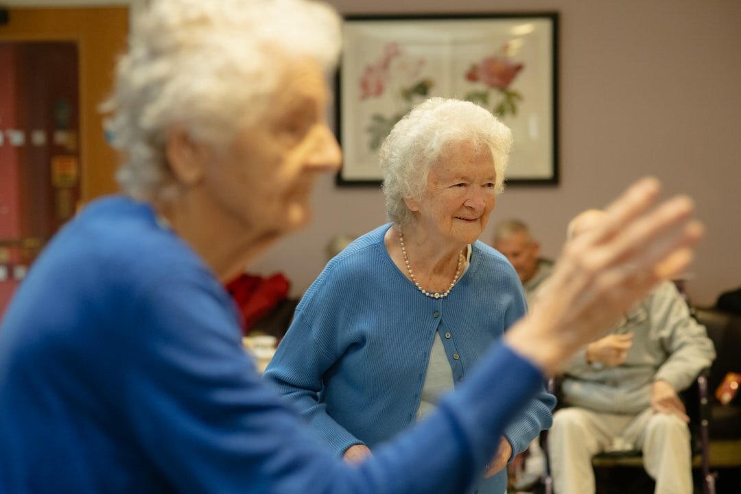 senior people doing tai chi