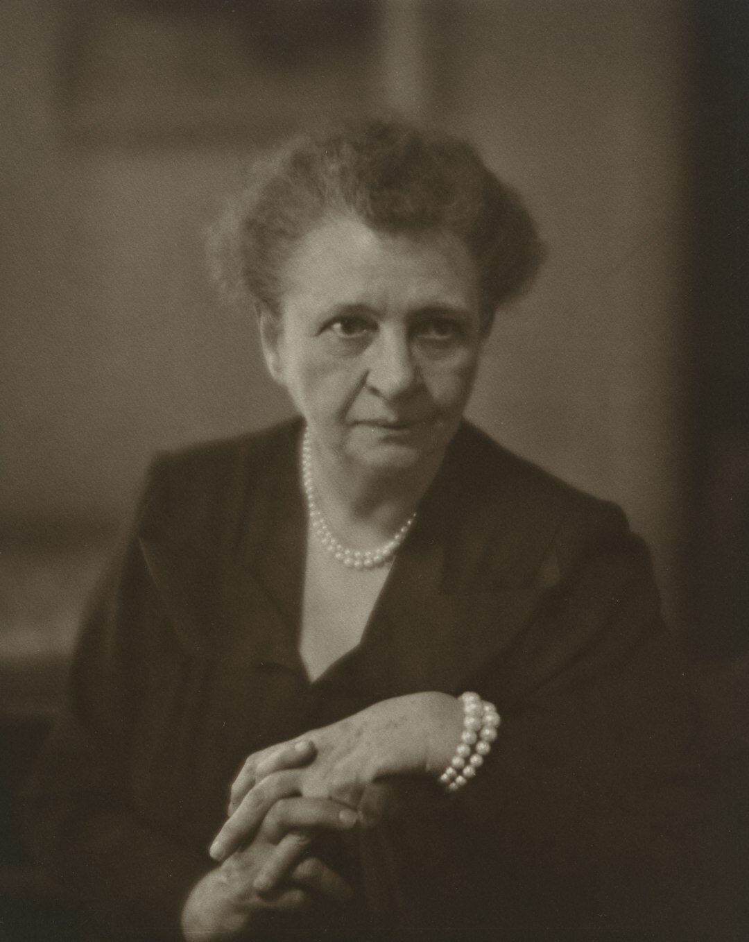 Portrait of a smiling older Swiss woman