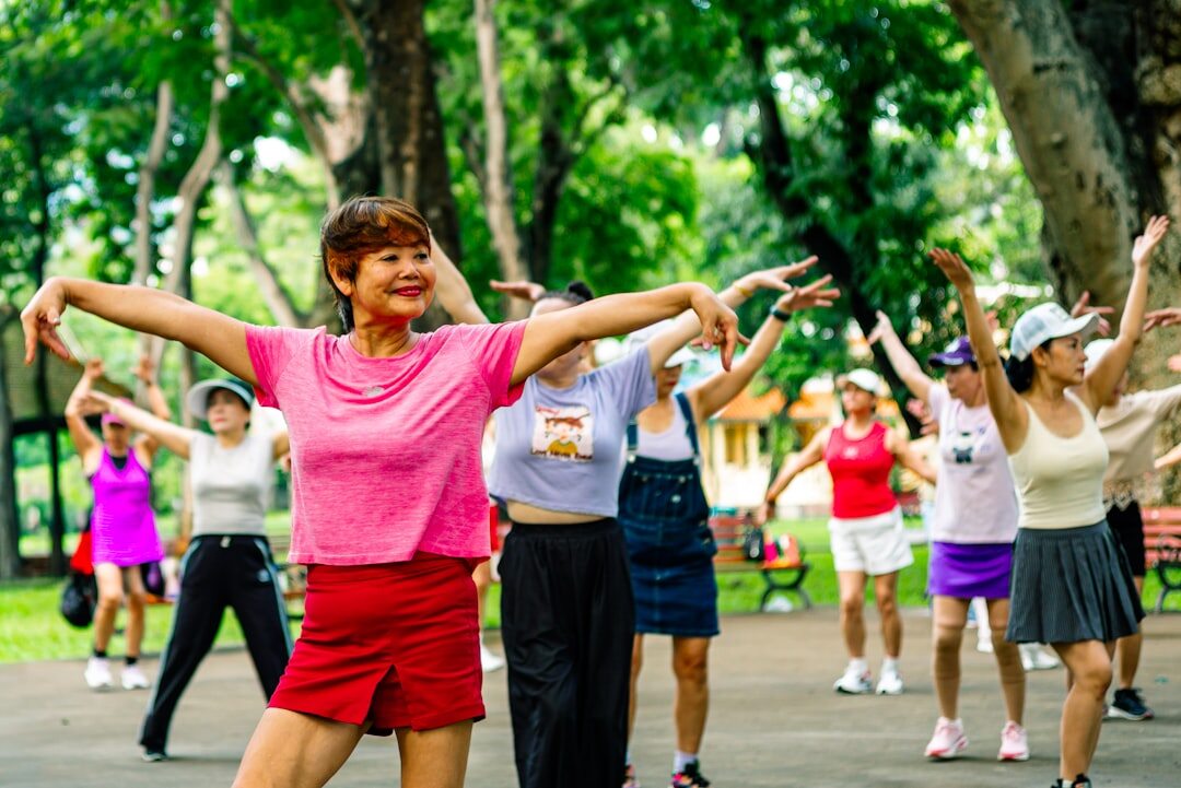 seniors enjoying fitness activities
