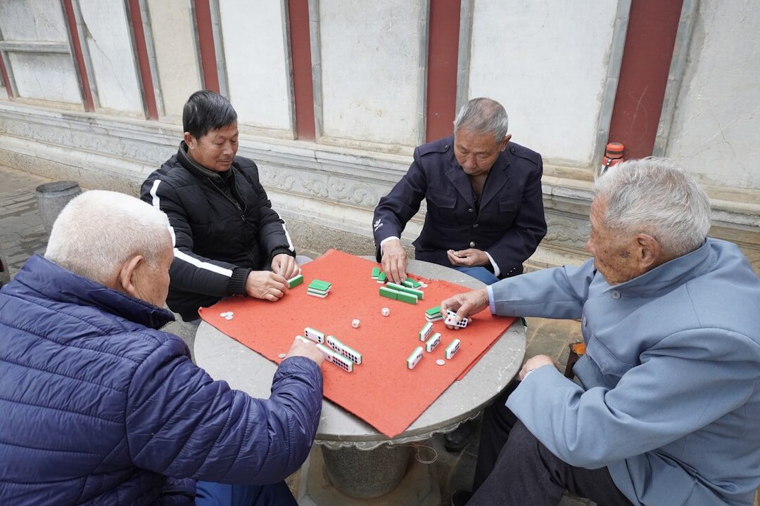 seniors playing games