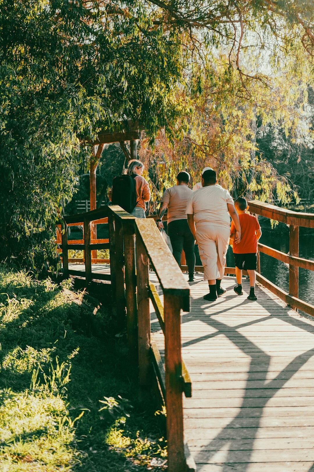 seniors walking in park