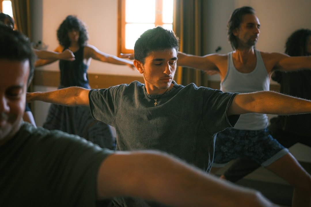 seniors exercising in group
